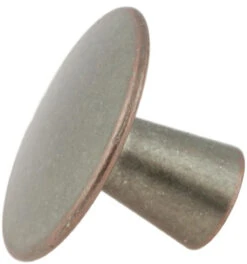 1-9/16" Galleria Knob Weathered Nickel With Copper Knob